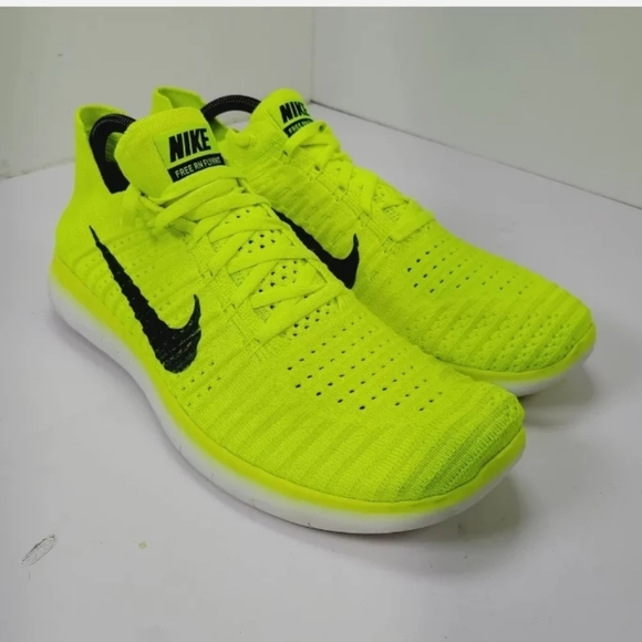 Nike Mens Free RN FLYKNIT USA MEDAL STAND SHOE OLYMPIC Volt SZ 11 Running 842545 - Picture 4 of 10